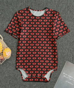 Halloween Vampire Lips Pattern Print Men's Bodysuit