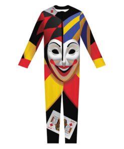 Joker And Playing Cards Print Women's Jumpsuit