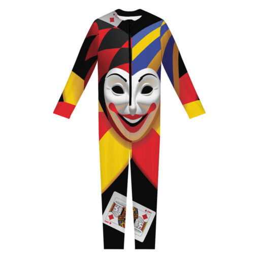 Joker And Playing Cards Print Women's Jumpsuit