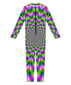 Neon Psychedelic Optical Illusion Women's Jumpsuit