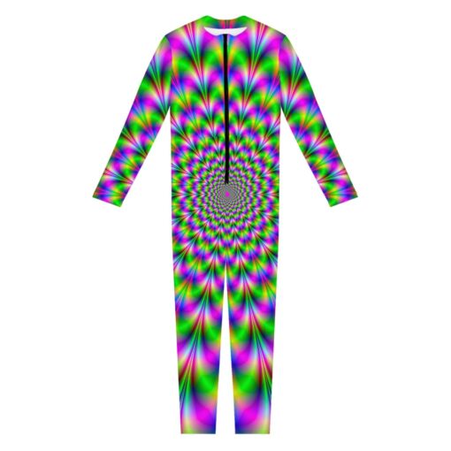 Neon Psychedelic Optical Illusion Women's Jumpsuit