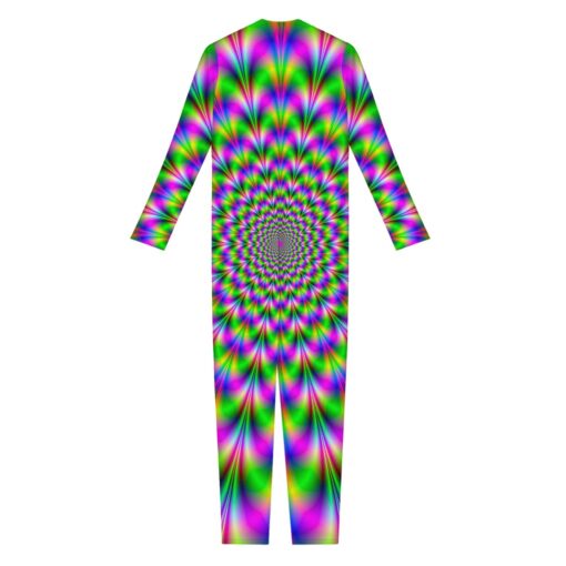 Neon Psychedelic Optical Illusion Women's Jumpsuit