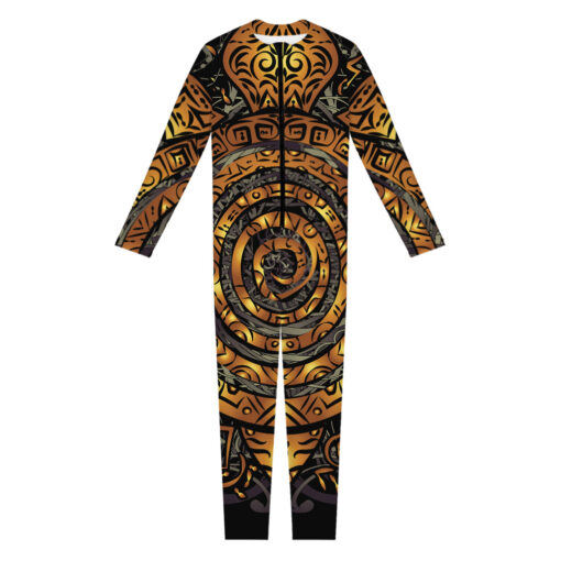 Polynesian Sea Turtle Print Women's Jumpsuit