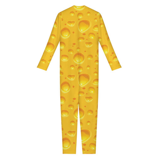 Yellow Cheese Print Women's Jumpsuit